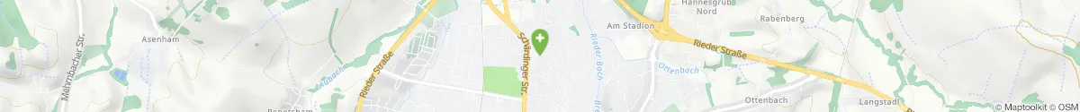 Kartendarstellung des Standorts für Riedberg-Apotheke in 4910 Ried im Innkreis
